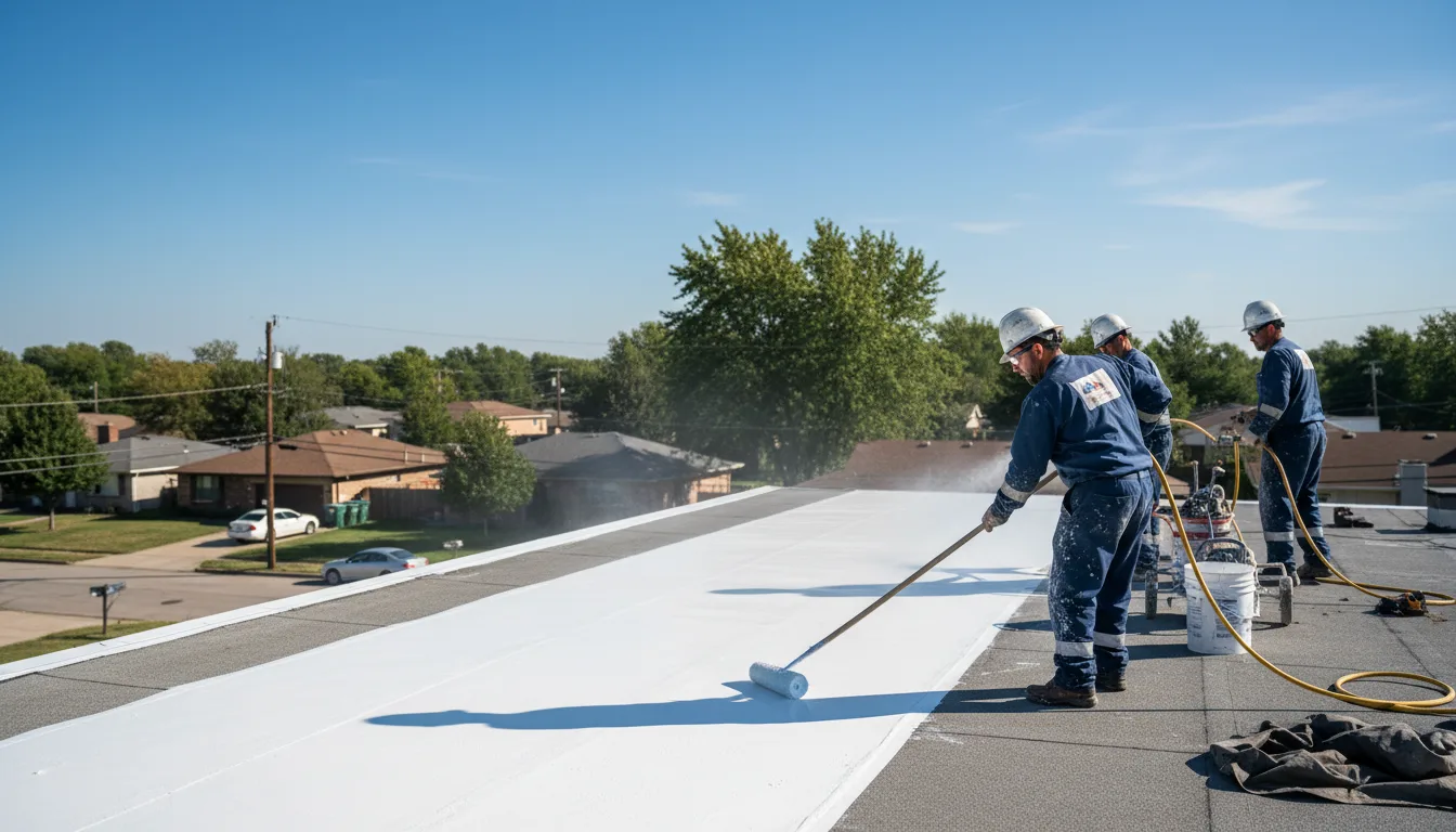 Commercial roof coating in Amo, IN near me